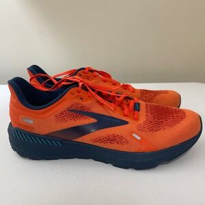 Brooks Launch GTS 9 Running Shoes Orange Blue Mens Athletic Sneakers 1103871D854